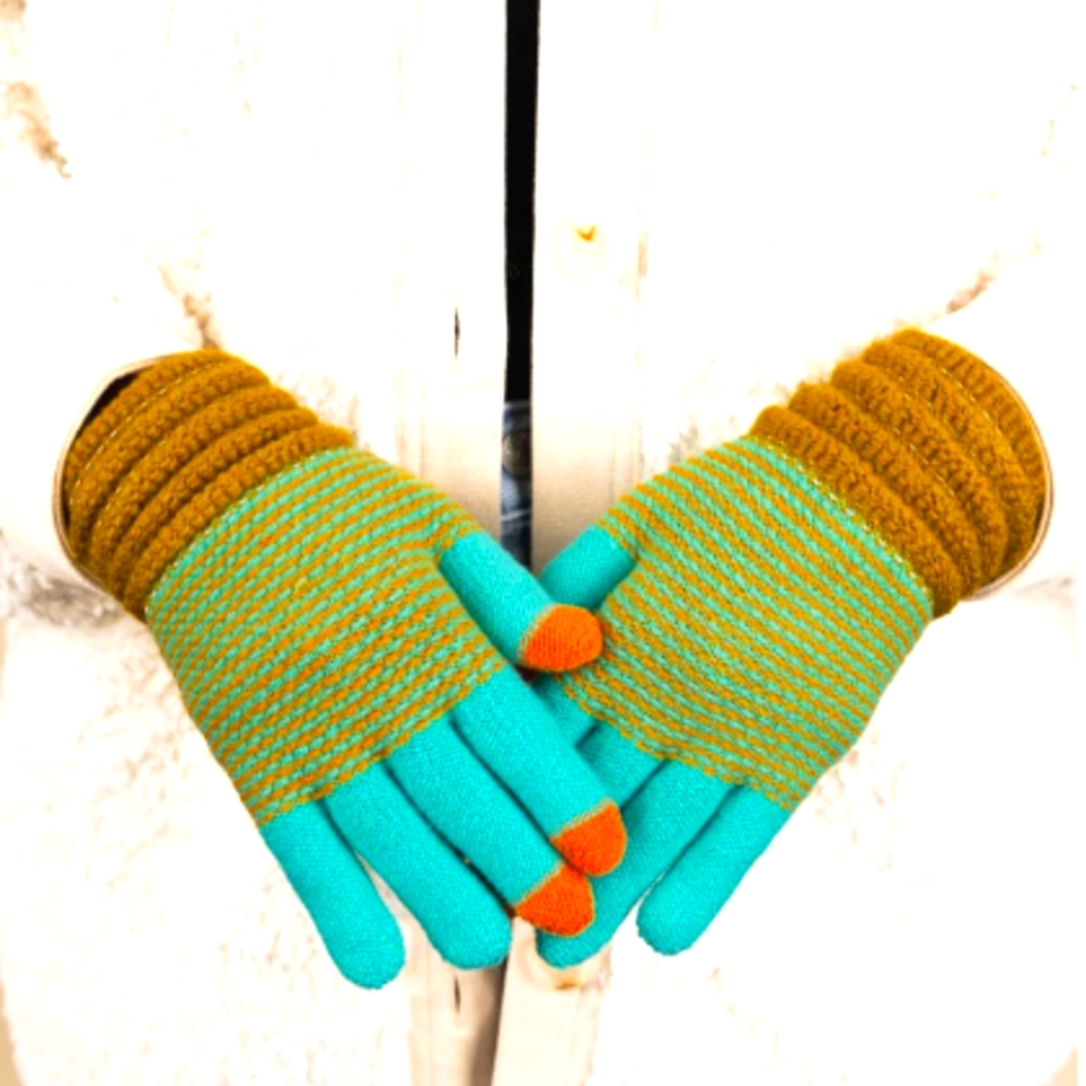 Knitted Smart Touch Gloves